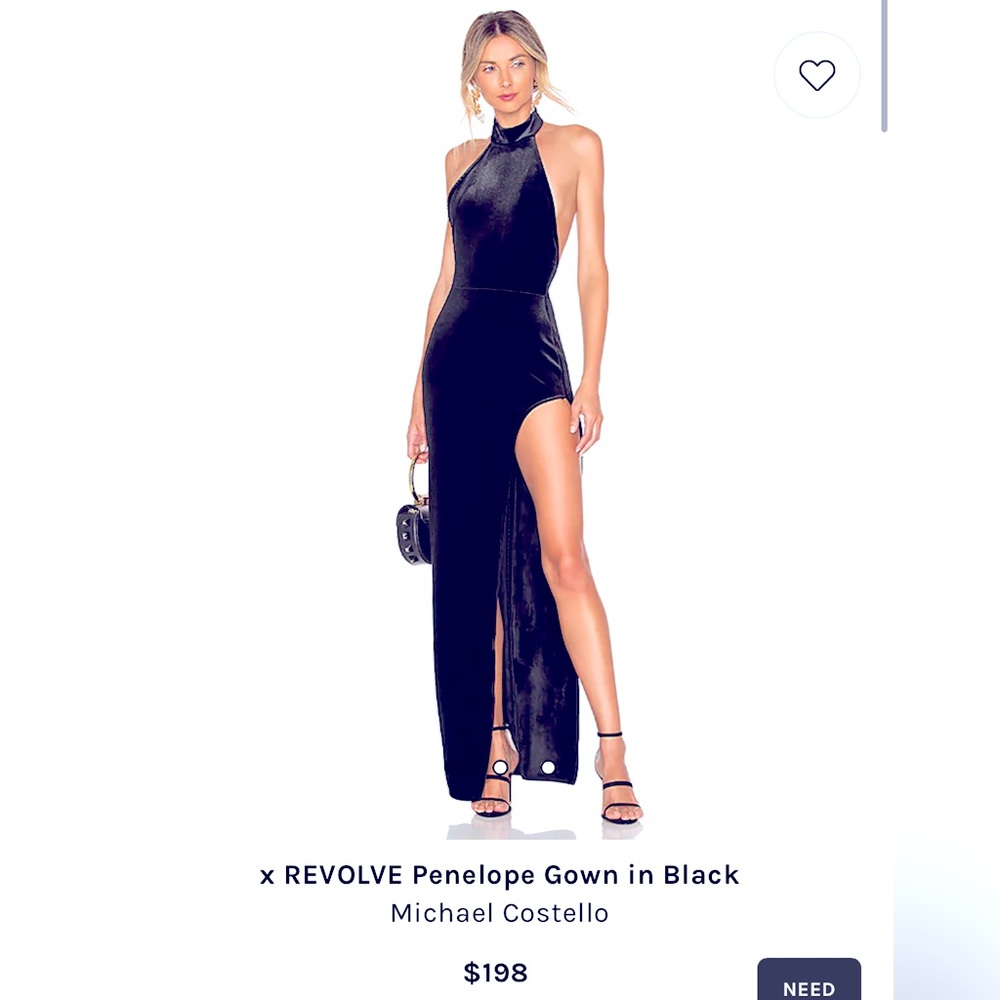 Michael Costello x REVOLVE Penelope Gown in Black